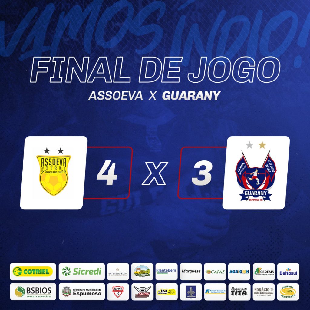 Guarany/Cotriel/Sicredi estreia no Gauchão de Futsal com derrota para a Assoeva 