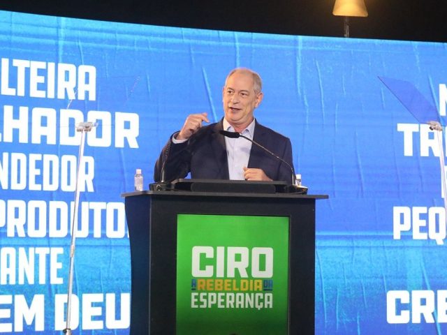 PDT confirma pré-candidatura de Ciro Gomes à Presidência da República