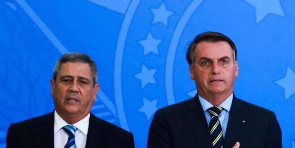 Bolsonaro confirma o nome de Braga Netto como candidato a vice